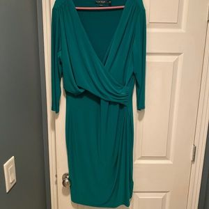 Lauren green dress size 16w